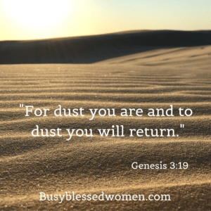 From dust to dust