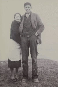 Preserving Family Memories- old photo of authors grandparents