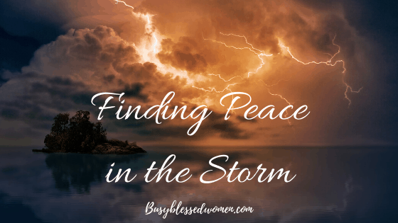 Finding Peace in the Storm- stormy sky over a body of water