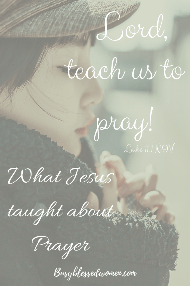 Lord teach us to pray- girl praying with eyes shut