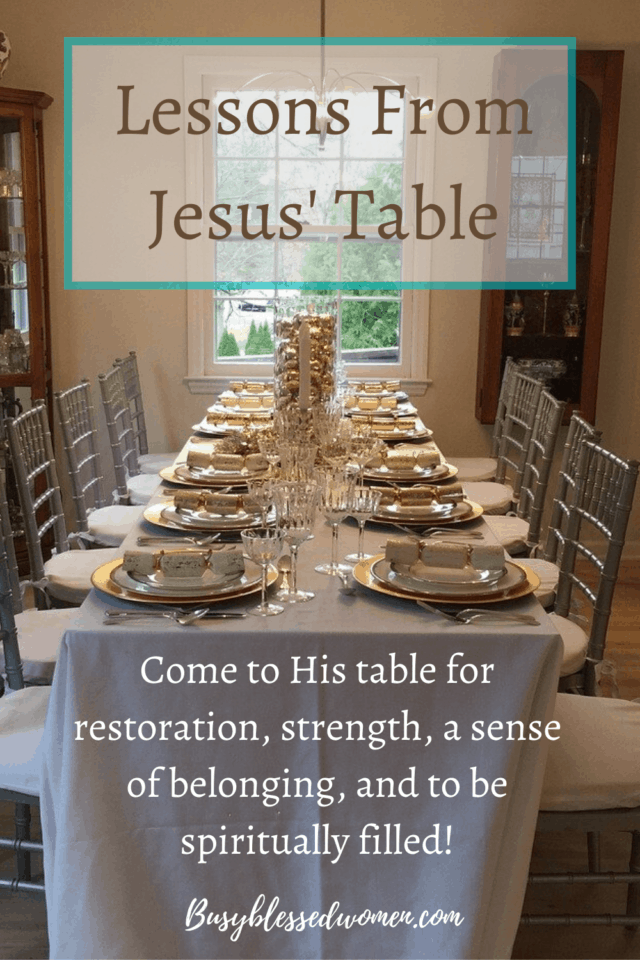 Lessons from Jesus' Table- Luxurious table setting in a dining room