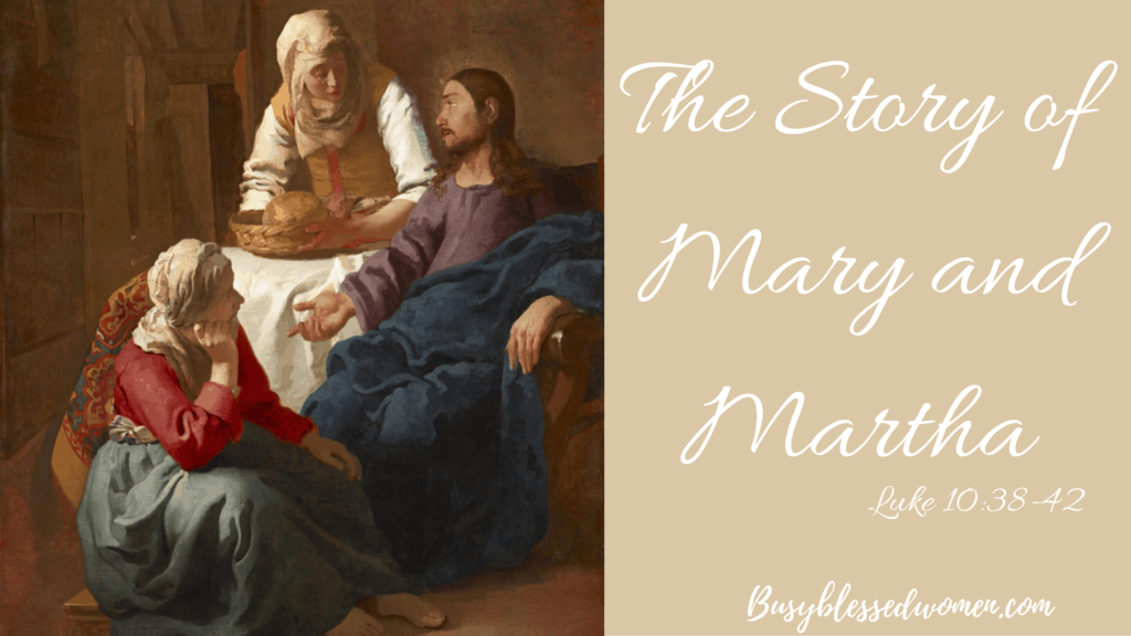 bible verse jesus visits mary and martha