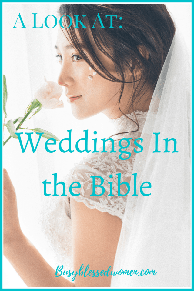 Weddings in the Bible- Profile of bride smelling a flower