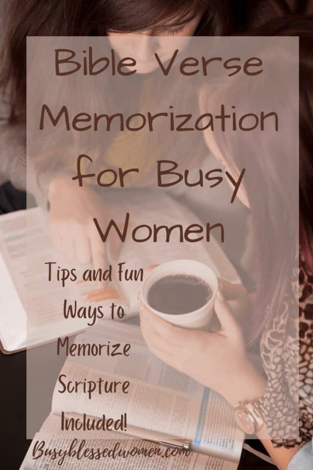 Bible verse memorization- 2 women, one with Styrofoam cup of coffee, with open bibles