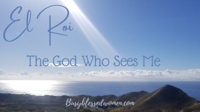 the God who sees me- ray of sunlight falling onto ocean view