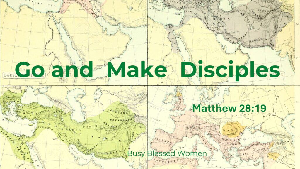 Go and make disciples- color map of world in ancient times