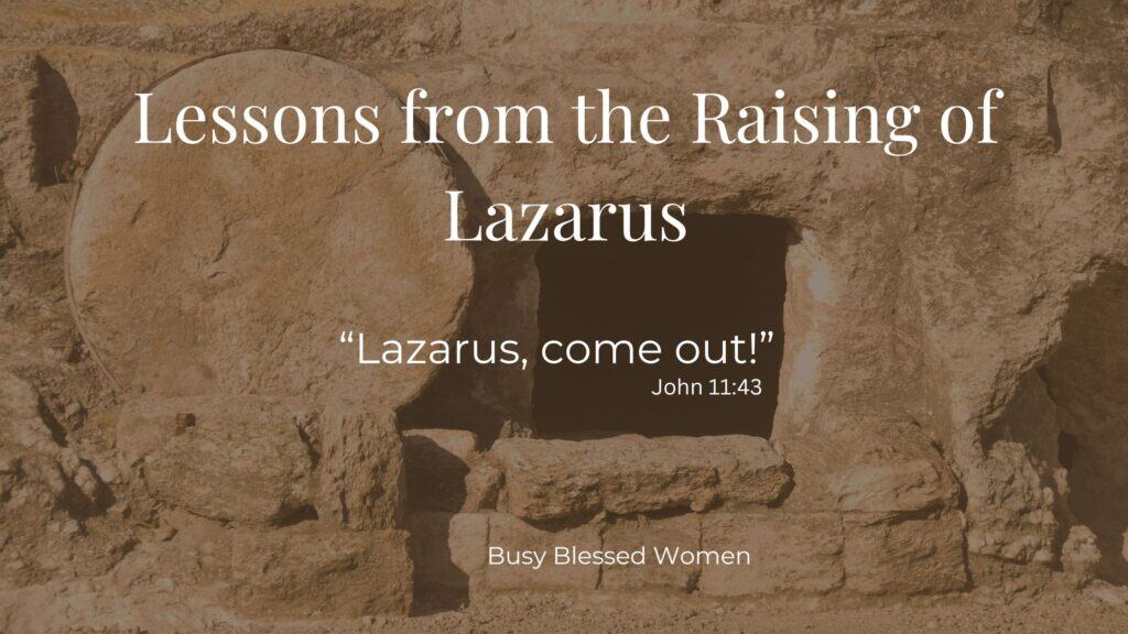 lessons from the raising of lazarus- ancient tomb with circular stone rolled away from entrance