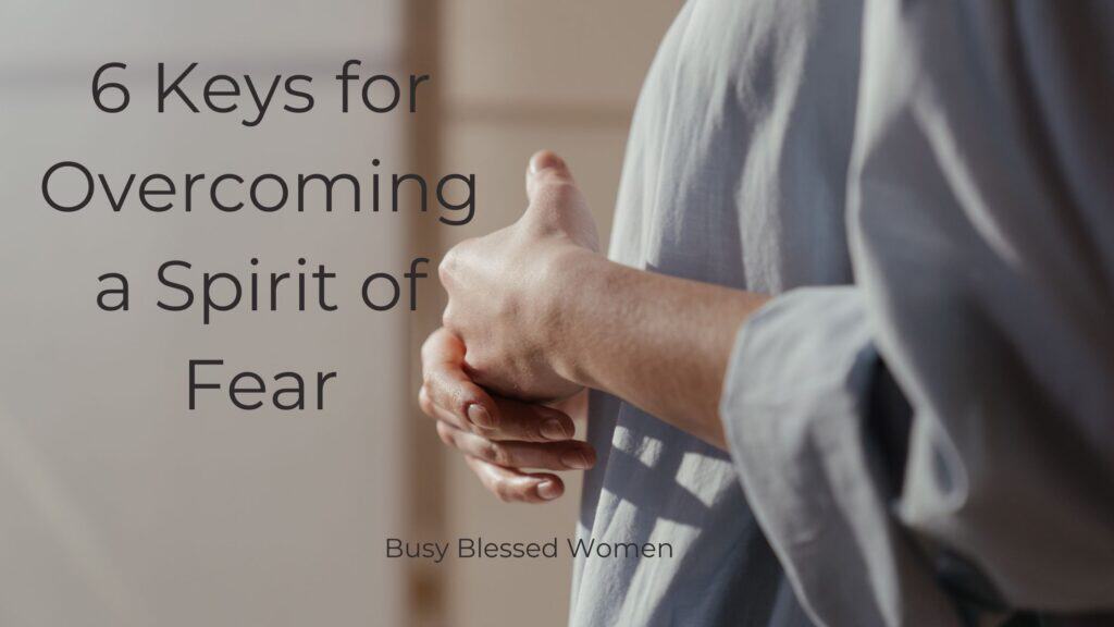 Overcoming a spirit of fear- close up photo of womans hands twisted together