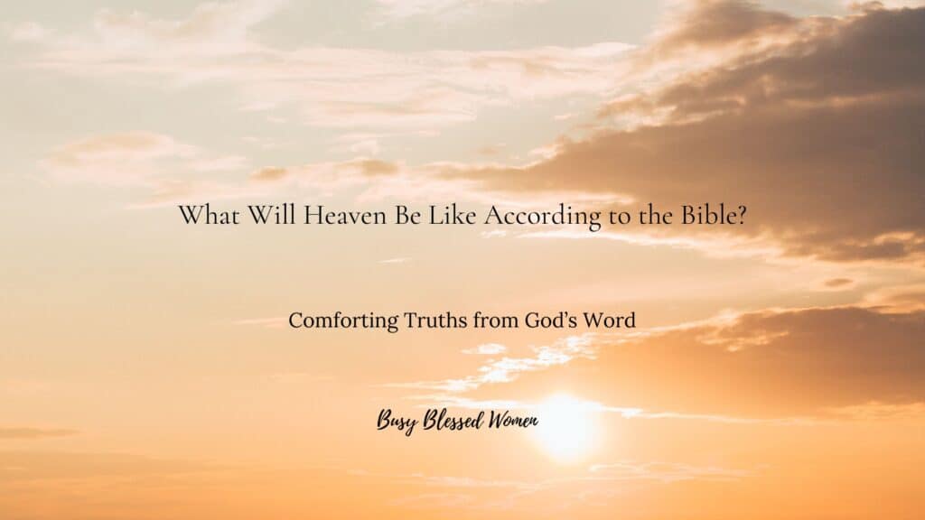 What will heaven be like according  to the bible- orange tinged sky with brown clouds and hazy yellow sun
