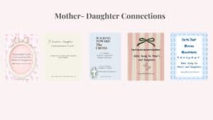 mother-daughter connection mockups of Bible studies